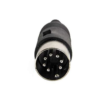 Davitu Electrical Equipments Supplies - 3 pcs/lot JR3970 Male And Female S Type DIN Power Plug Connectors Cold Pressure Solderless Plastic Keyboard Jack 3/4/5/6/7/8 Pin - (Color: 7 PinMale)