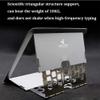 Laptop Stand, Adjustable Ultra-Thin Simple Portable Invisible NMEGOU Zinc Alloy Laptop Computer Stand Tablet Stand for MacBook Air Pro 16 Inch (Gold) view 3