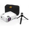 KODAK FLIK X7 Home Projector (Max 1080p HD) with Tripod, & Case Included | Compact, Projects Up to 150 with 720p Native Resolution & 30,000 Hour, Lumen LED Lamp| AV, VGA, HDMI & USB Compatible view 1