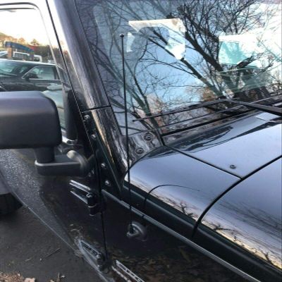21 Stainless Black Antenna MAST Compatible for Jeep Wrangler JK JL Gladiator 2007-2021