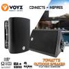 VOYZ 5.25" Black Wall Speakers | 70V/100V Indoor & Outdoor Architectural Speakers | 2-Way Passive Loudspeakers | Water-Resistant | Full-Range Dynamic Sound | Wall-Mounted (Set) view 2