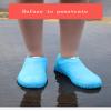 N A Boots Waterproof Shoe Cover Silicone Material Unisex Overshoes Reusable Protectors Rain Boots Non-Slip Washable Material Unisex (Blue, Large) view 2