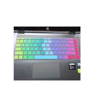 14 Inch Laptop Keyboard Cover Protector for HP Pavilion X360 14-BAxxxx / X360 14-BFxxxx Series Notebook Skin-Rainbow-