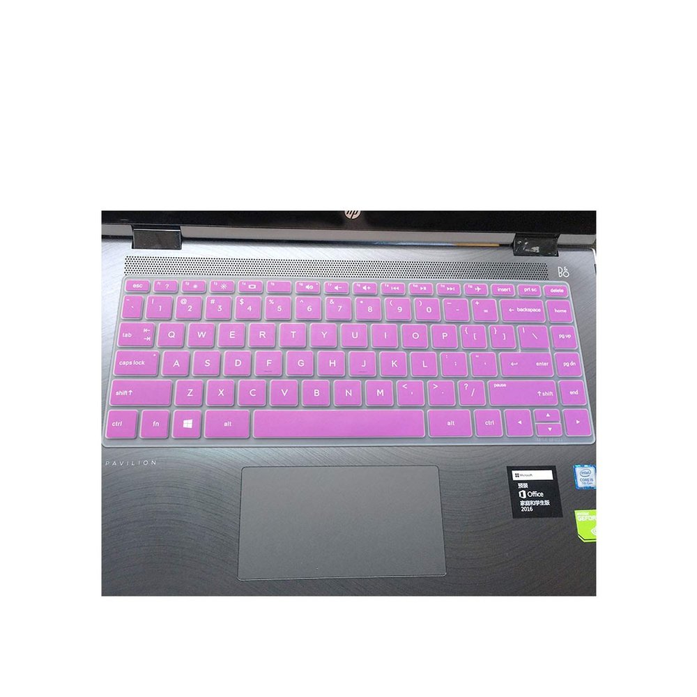14 Inch Laptop Keyboard Cover Protector for HP Pavilion X360 14-BAxxxx / X360 14-BFxxxx Series Notebook Skin-Purple-