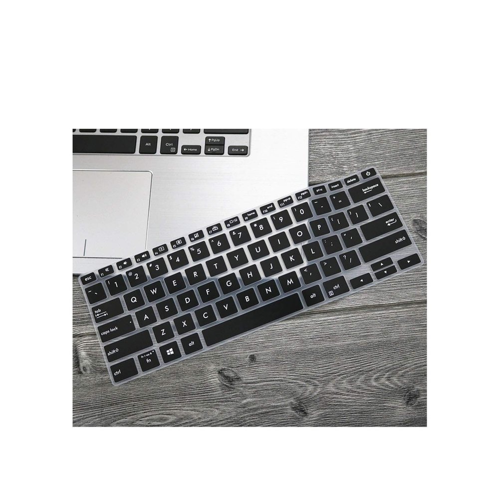 14 Inch for Asus ZenBook 14 UX433 UX433FN UX433FAC UX433FA8265 Laptop Keyboard Cover Protector Skin-Black-