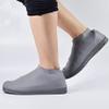 N A Boots Waterproof Shoe Cover Silicone Material Unisex Overshoes Reusable Protectors Rain Boots Non-Slip Washable Material Unisex (Grey, Small) view 1