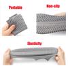 N A Boots Waterproof Shoe Cover Silicone Material Unisex Overshoes Reusable Protectors Rain Boots Non-Slip Washable Material Unisex (Grey, Small) view 2