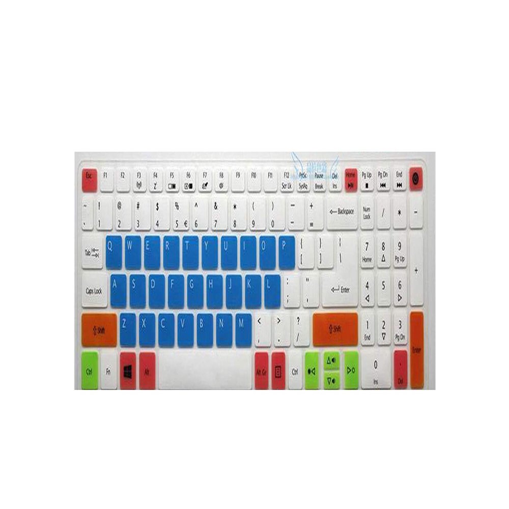 15 Inch Laptop Keyboard Cover Protector Skin for 15.6 Inch Acer Aspire E5-532 V5-591G V15 V17 Nitro VN7-592G VN7-792G F15 F5-571-candyblue-