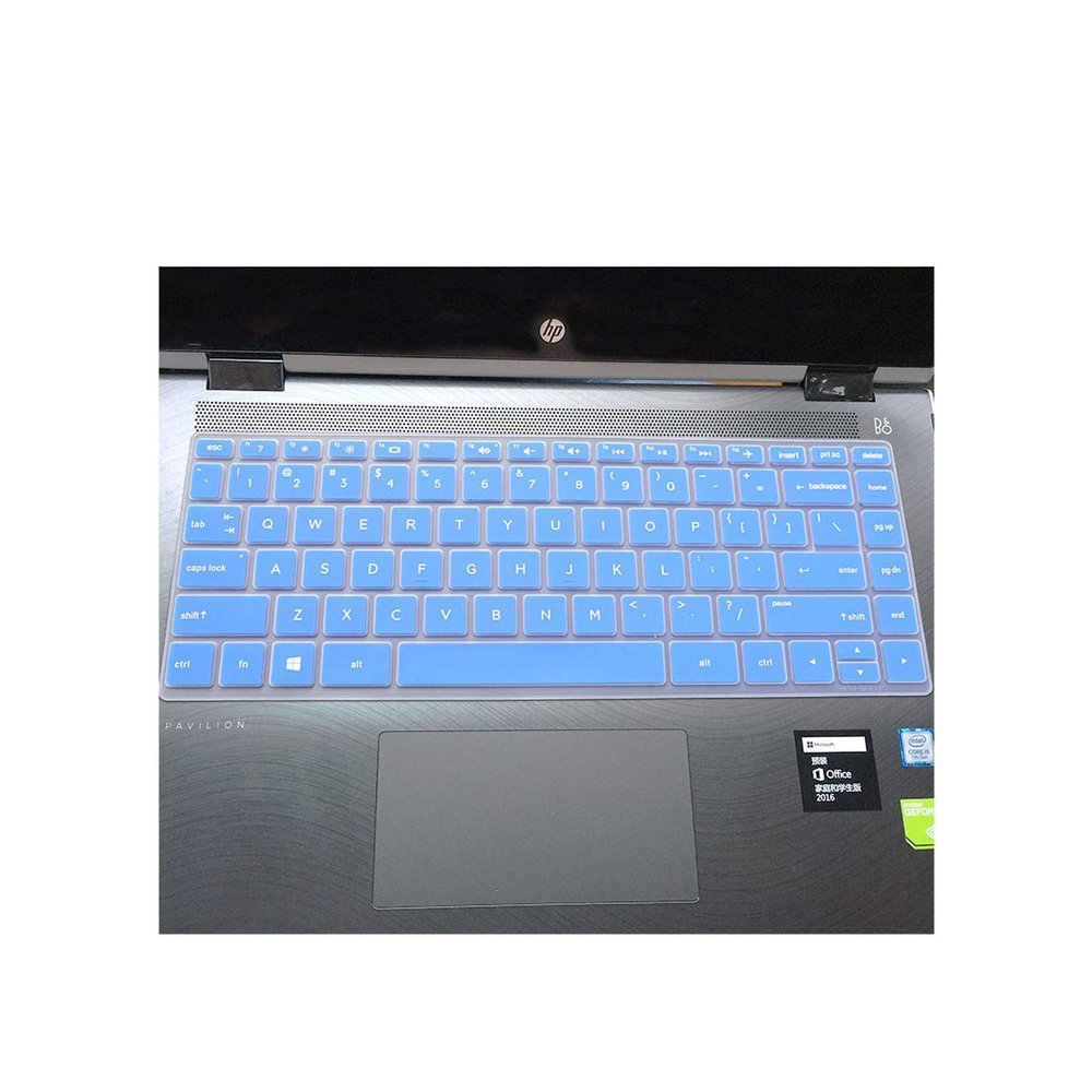 14 Inch Laptop Keyboard Cover Protector for HP Pavilion X360 14-BAxxxx / X360 14-BFxxxx Series Notebook Skin-Blue-