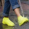 N A Boots Waterproof Shoe Cover Silicone Material Unisex Overshoes Reusable Protectors Rain Boots Non-Slip Washable Material Unisex (Yellow, Medium) view 3