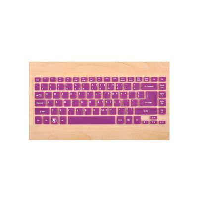 14 Inch Keyboard Skin Cover Protector for Acer Timeline Aspire 3830 3830T 3830G 3830TG 4830 4830T 4830G 4830TG 4755 4755G-Purple-