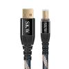 SKW Audiophiles USB 2.0 DAC Audio Cable USB Type A to USB Type B Printer Cable for Computer to DAC, Sound Card, or Headphone Amplifier 6.5ft(2m) view 1
