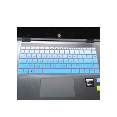 14 Inch Laptop Keyboard Cover Protector for HP Pavilion X360 14-BAxxxx / X360 14-BFxxxx Series Notebook Skin-pinkblue-