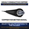 11-Inch Antenna Mast for Jeep Patriot MK & Compass (2007-2017) Highly Durable Premium Short Antenna Car Wash-Proof Radio Antenna for FM AM Rugged Black Design Jeep Accessories view 2