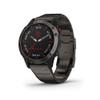 Garmin Fenix 6 Pro Solar, Multisport GPS Watch with Solar Charging Capabilities, Advanced Training Features and Data, Titanium view 1