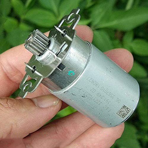 Motors DC 12V 5300RPM Large Torque 7-Pole Rotor Front Ball Bearing Carbon Brush Motor - (Model:Motor with Gear)