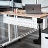 Stand Up Desk Store Under Desk Cable Management Tray Horizontal Computer Cord Raceway and Modesty Panel (White, 39") view 2