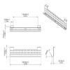 Stand Up Desk Store Under Desk Cable Management Tray Horizontal Computer Cord Raceway and Modesty Panel (White, 39") view 3