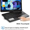 360 Rotatable Keyboard Case for iPad Air 13-inch (M4/M3/M2, 2026/2025/2024)/Pro 12.9 (6th/5th/4th/3rd Gen) with TouchPad, Flip Smart Case with Backlits Trackpad Keyboard, Rose Gold view 4