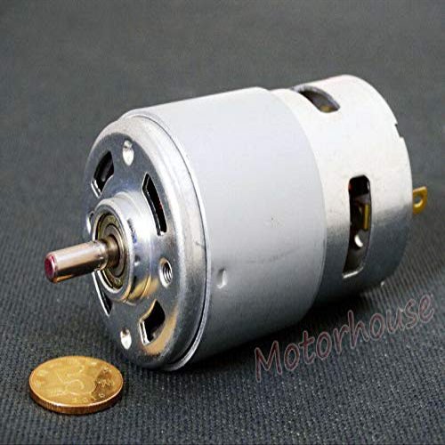 Motors DC6V~24V 12V 18V High Speed Large Torque RS-775/795/895 Electric Motor 5mm Shaft - (Model:RS-795 Motor Dual Ball Bearing)