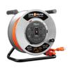 Link2Home Contractor Grade Retractable Extension Cord Reel 75 Ft. with 4 Outlets & Heavy Duty/High Visibility 3-Prong SJTW Cord view 1