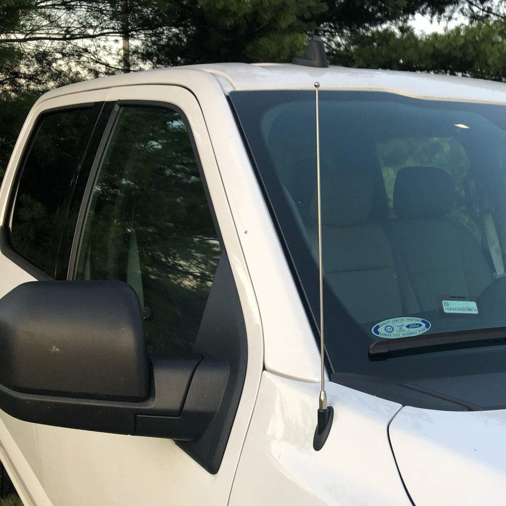 15" Stainless Chrome Antenna MAST - FITS : Ford Explorer & Explorer Sport Trac 1991-2010