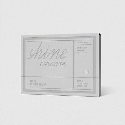 Woollim Entertainment Kim Sung KYU Infinite - Solo Concert [Shine Encore] DVD