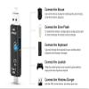 USB 2.0 Micro USB OTG Adapter Compatible with PC,Android Cellphone,Android Tablet,and USB C Supported Laptops,Cell Phones,Tablets view 4