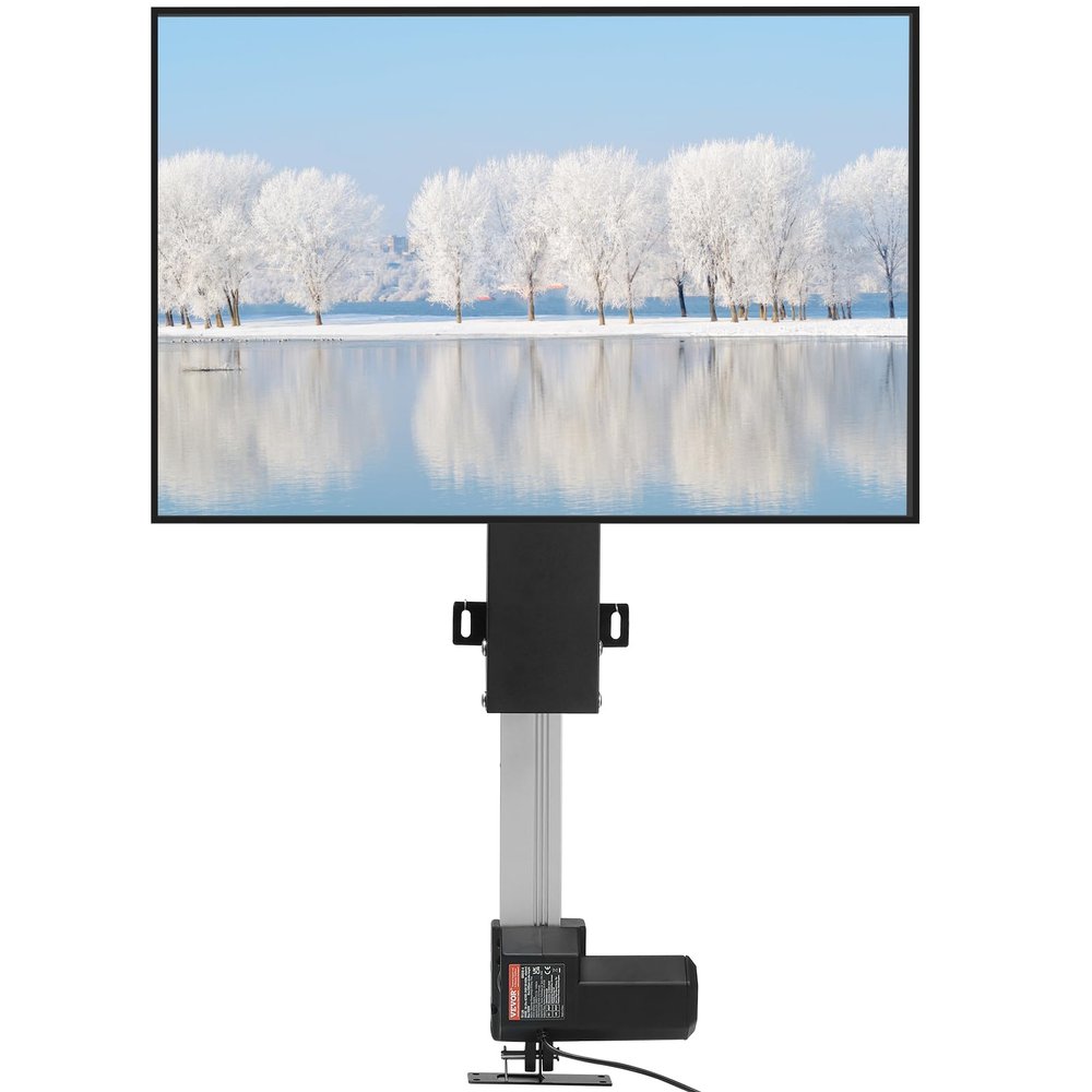 VEVOR Motorized TV Lift Stroke Length Motorized TV Mount with Remote Control Height Adjustable 20"(500mm) Stroke