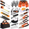 INCLY 95 PCS Kids Real Tool Set, Boys Small Real Hand Tools Kit, Children Construction Learning Tools Hammer Screwdriver for Home DIY Building and Woodworking,Come with Tool Belt & Bag view 1