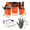 INCLY 95 PCS Kids Real Tool Set, Boys Small Real Hand Tools Kit, Children Construction Learning Tools Hammer Screwdriver for Home DIY Building and Woodworking,Come with Tool Belt & Bag view 2