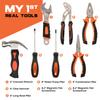 INCLY 95 PCS Kids Real Tool Set, Boys Small Real Hand Tools Kit, Children Construction Learning Tools Hammer Screwdriver for Home DIY Building and Woodworking,Come with Tool Belt & Bag view 4