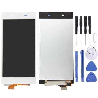 HONGYAN LCD Screen Cell Phone LCD Display + Touch Panel for Sony Xperia Z5, 5.2 inch (Color : White)