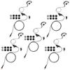 commountain Earpiece with Mic Compatible for Motorola Radios CLP1010, CLP1040, CLP1060, CLP 1010 (1040, 1060), G Shape Earhook Headset-5 Pack view 1