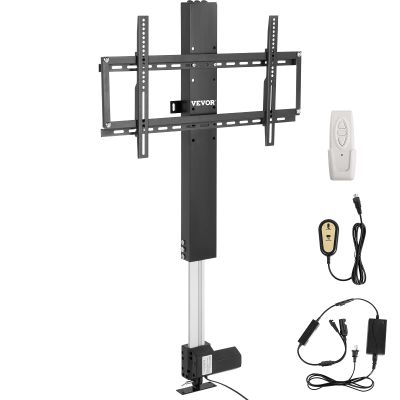 VEVOR Motorized TV Lift Stroke Length 31 Inches Motorized TV Mount Fit for Max.60 Inch Lift with Remote Control Height Adjustable 42-73 Inch,Load Capacity 132 Lbs