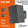 Vogel's VLB 500 Universal Speaker Wall Bracket Set Swivel and tilt Pre-Assembled Max. 11 lbs (5 kg) Environmental Friendly Packaging Black 2 Brackets view 2