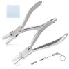 SPEEDWOX Eyeglasses Frame Pliers 6 Inches Round Nose Nylon Jaw and Flat Nose Adjusting Eyeglass Arms Frame Plier 2 Pieces Set Glasses Repair Assembling Tools Glasses Nose Pads Arm Pliers view 1