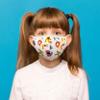 WEDDINGSTAR 3-Ply Kid's Washable Cloth Face Mask Reusable and Adjustable with Filter Pocket - Alphabet view 3