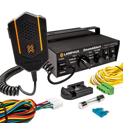 LAMPHUS SoundAlert 100W Police Siren PA System Amplifier for Truck