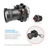 Seafrog 40m/130ft Professional Waterproof Diving Housing Case with Standard Flat Port,for Sony A9 90mm Lens view 4