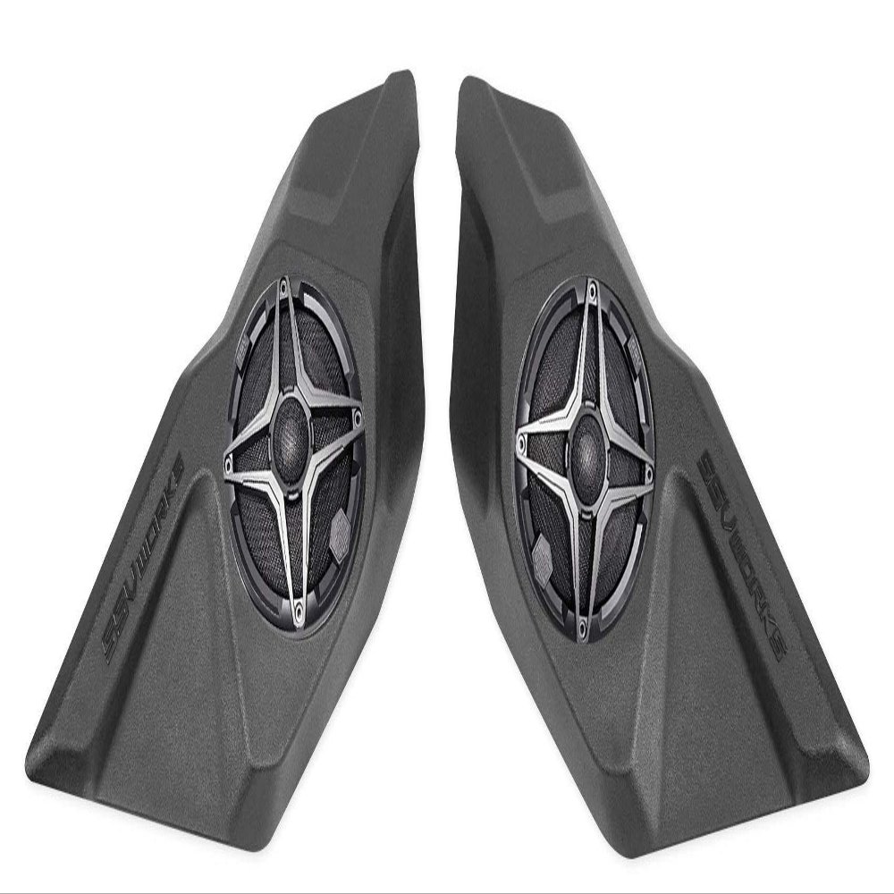 SSV Works (2) 6.5" Front Door Speakers+Pods for Polaris RZR Pro XP and Pro XP 4