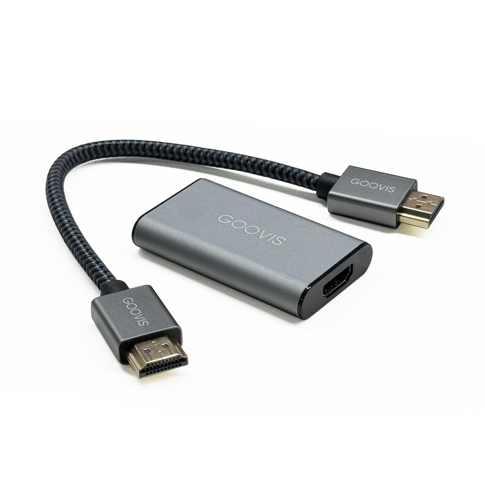 Goovis HC2.0 HDMI to USB Type-C Adapter  4K@60Hz, with Power Port for Head Mounted Displays and AR/XR Glasses; Compatible with PC, PS5, Blu-ray Players, Cameras, and More