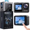 AKASO Brave 7 LE 4K30FPS 20MP WiFi Action Camera with Touch Screen EIS 2.0 Zoom Remote Control 131 Feet Underwater Camera with 2X 1350mAh Batteries Support External Microphone Vlog Camera view 1