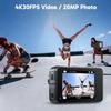 AKASO Brave 7 LE 4K30FPS 20MP WiFi Action Camera with Touch Screen EIS 2.0 Zoom Remote Control 131 Feet Underwater Camera with 2X 1350mAh Batteries Support External Microphone Vlog Camera view 2
