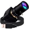 8MP USB Camera Manual Zoom 5-50mm Lens Webcam Variable Focus PC Camera Mini UVC USB2.0 USB with Camera for Computer IMX179 Close-up Camera Varifocal Web Camera with Zoom for Raspberry Pi Laptop view 1
