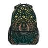 ALAZA Moon & Star Alchemy Magical Large Backpack Personalized Laptop iPad Tablet Travel School Bag with Multiple Pockets view 1