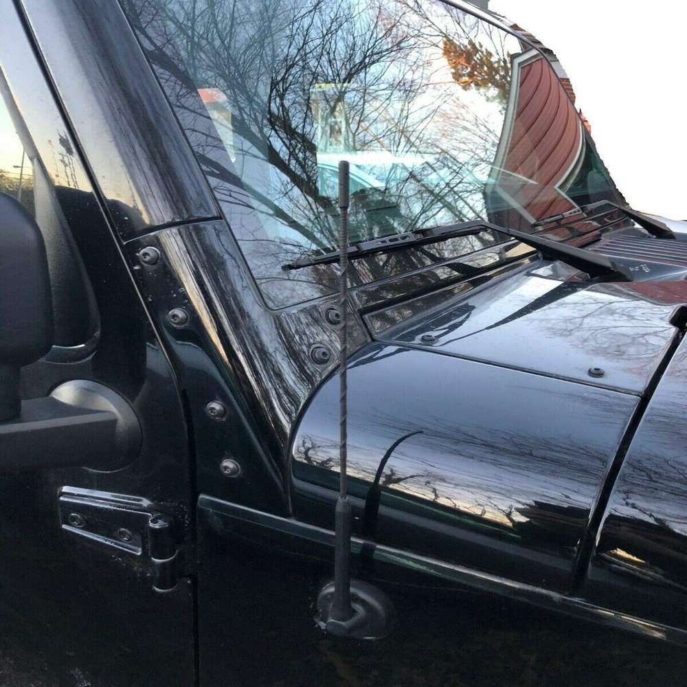 16" Black Antenna MAST Compatible for Jeep Wrangler 1987-2006