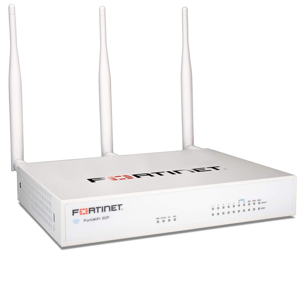 FORTINET FortiWiFi-61F Network Security Appliance with 1 Year 24x7 FortiCare and FortiGuard Unified Threat Protection (FWF-61F-BDL-950-12)