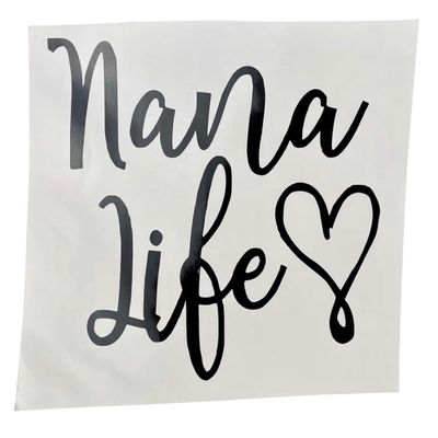 Nana Life Black Vinyl Car Truck Window Laptop Decal Bumper Sticker New Gift