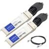 AddOn Twinaxial Network Cable - 1.64 ft Twinaxial Network Cable for Network Device - First End: 1 x SFP+ Male Network - Second End: 1 x SFP+ Male Network - 10 Gbit/s - 1 Pack - TAA Compliant - TAA Co view 1